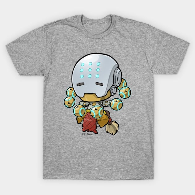 Lil Wandering Robot Monk T-Shirt by fallerion